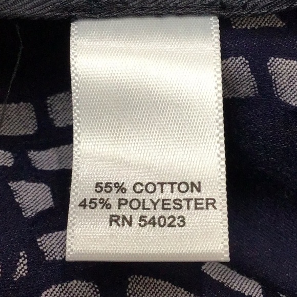 Banana Republic Blue Patterned Chino Shorts Size 4 New - Picture 4 of 4